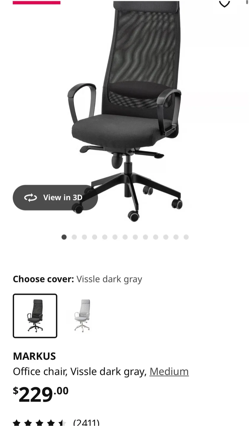 Best-Selling IKEA Markus Office Chair – Dark Gray ($230!!!) image indicator(2)