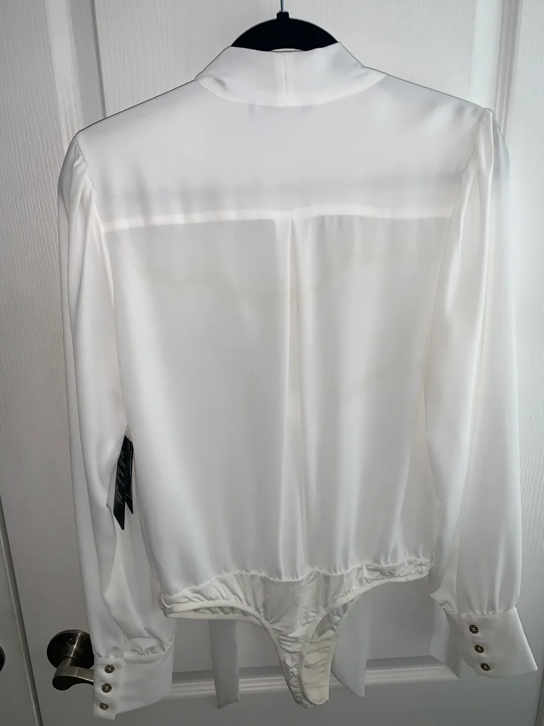 Marciano L White Long Sleeve Bodysuit image indicator(2)