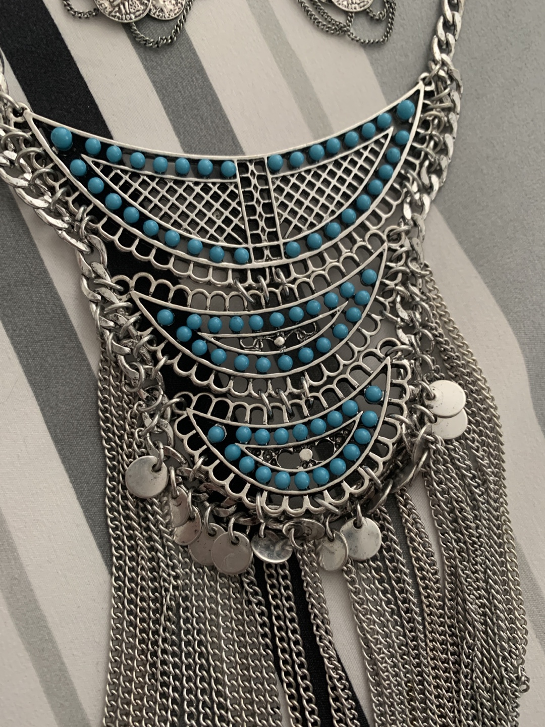 Necklace and Earring Set - Silver & Turquoise, Ardene - photo 4