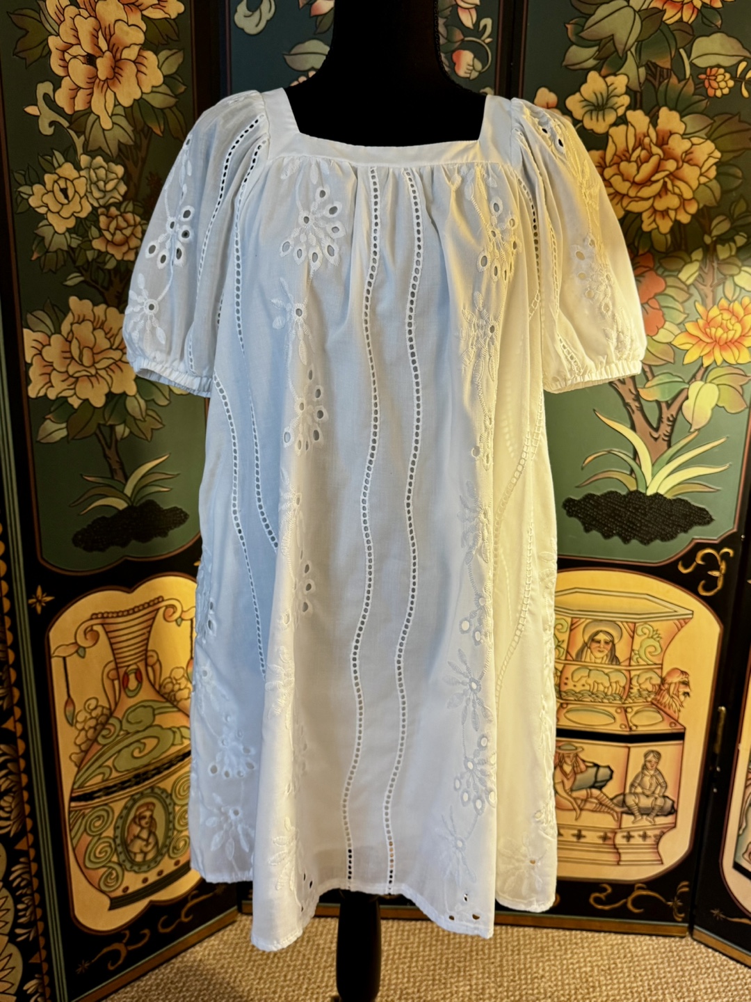 White Eyelet Dress