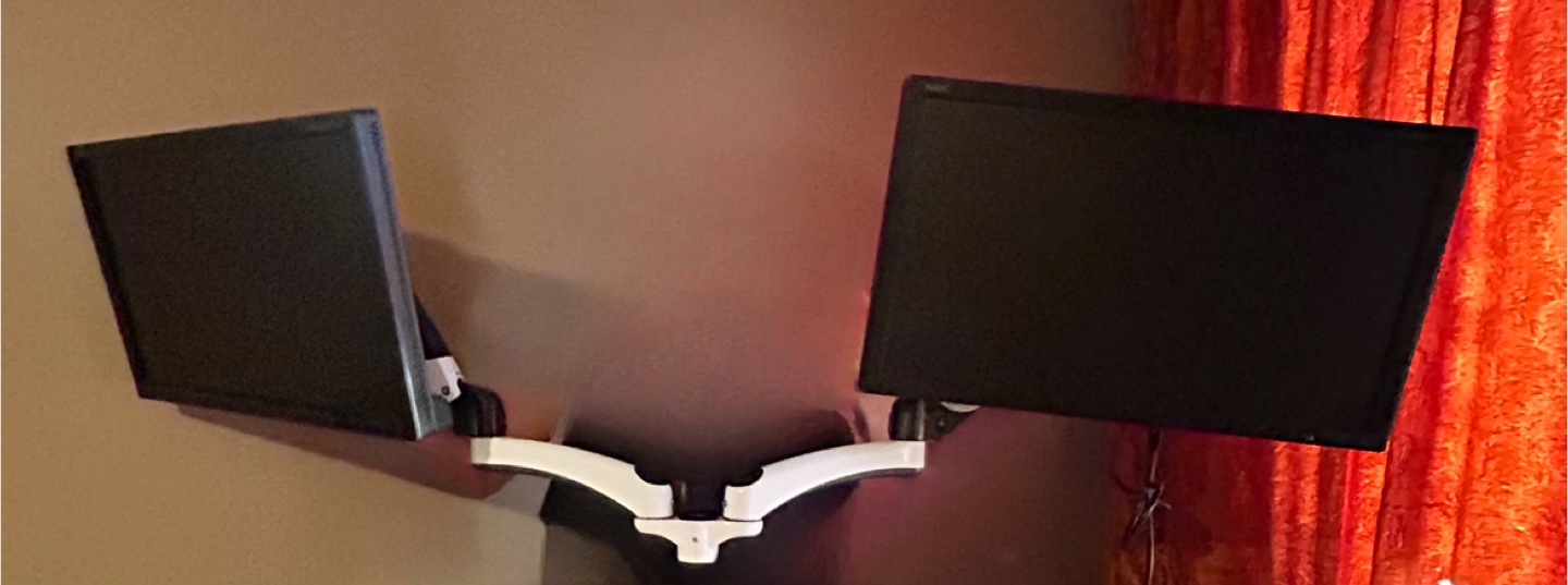 Dual Monitor Screens - NEC MultiSync EA232WMi-BK 23" Monitor - photo 3