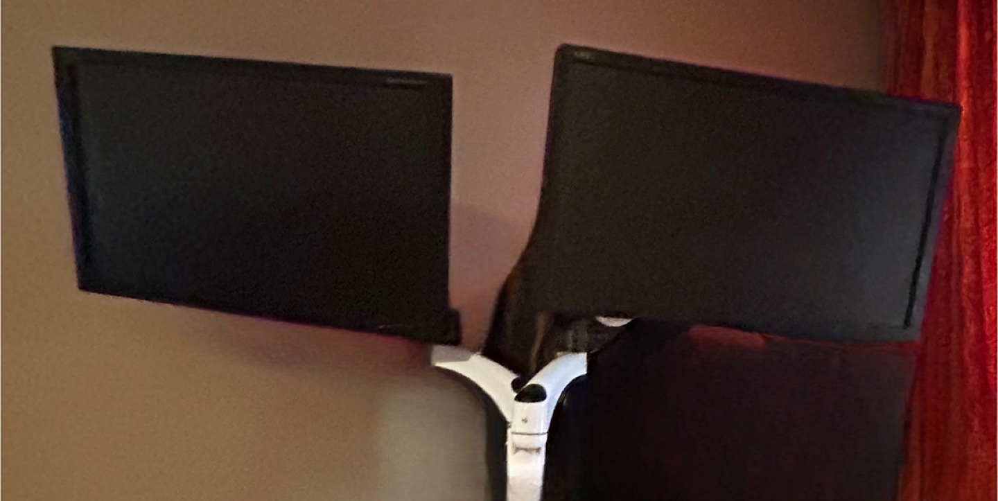 Dual Monitor Screens - NEC MultiSync EA232WMi-BK 23" Monitor