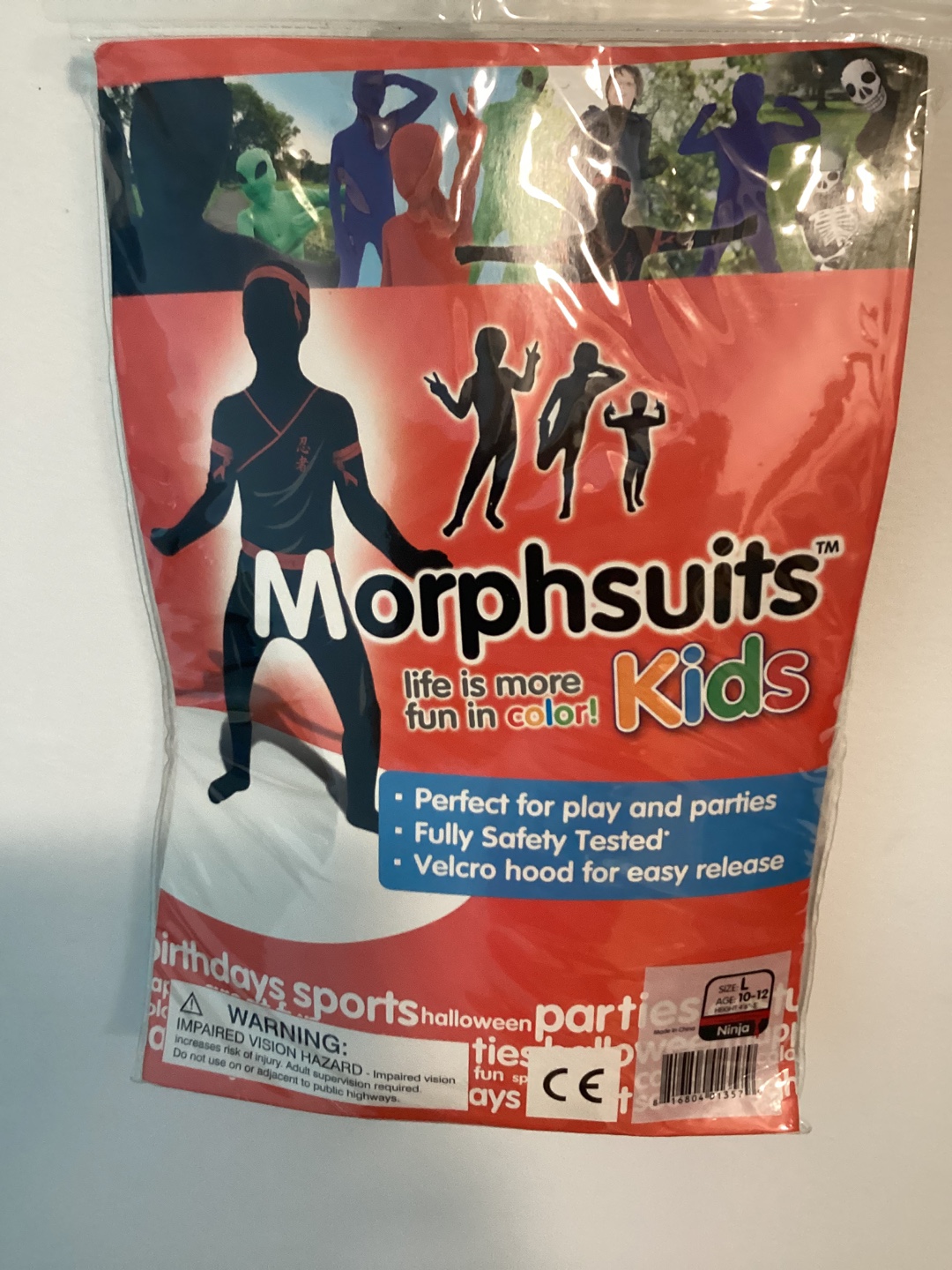 Morphsuits Kids Ninja Costume - Size Large (Age 10-12) - photo 3