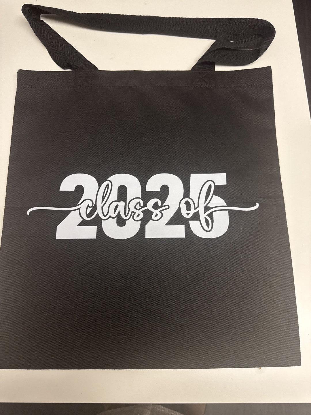 Black 'Class of 2025' Tote Bag