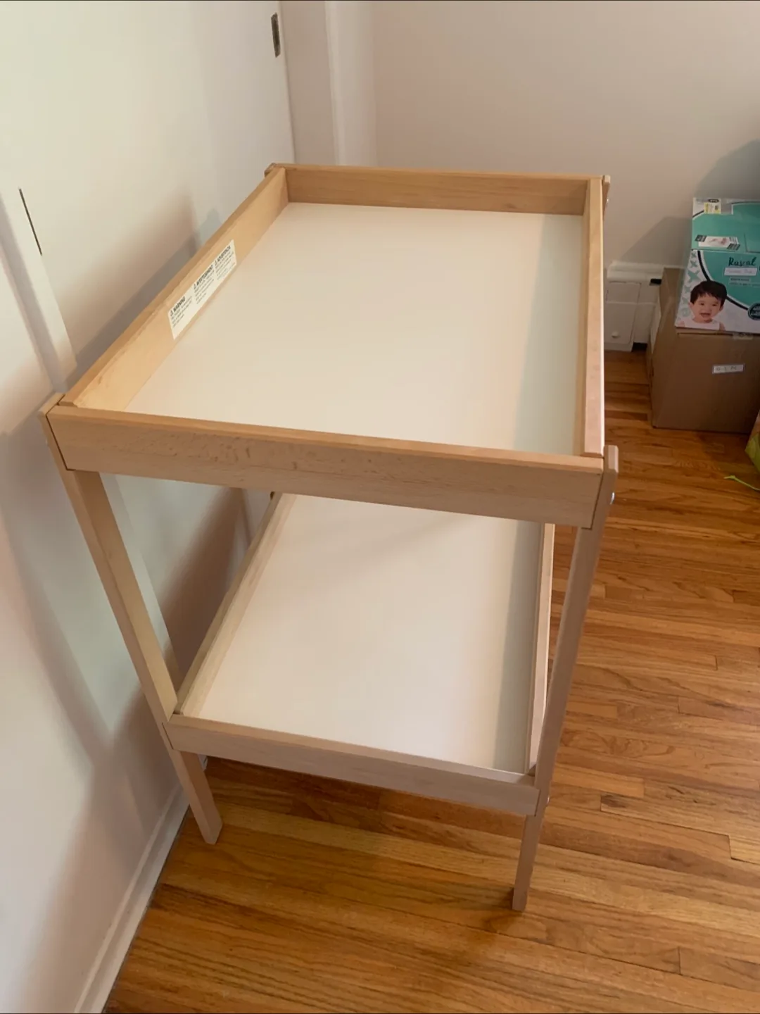 IKEA SNIGLAR Changing Table - Birch/White image indicator(4)