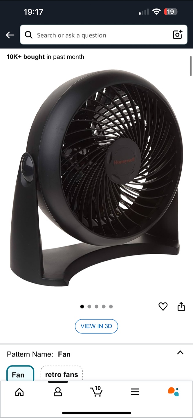 Brand new Honeywell Black Table Fan