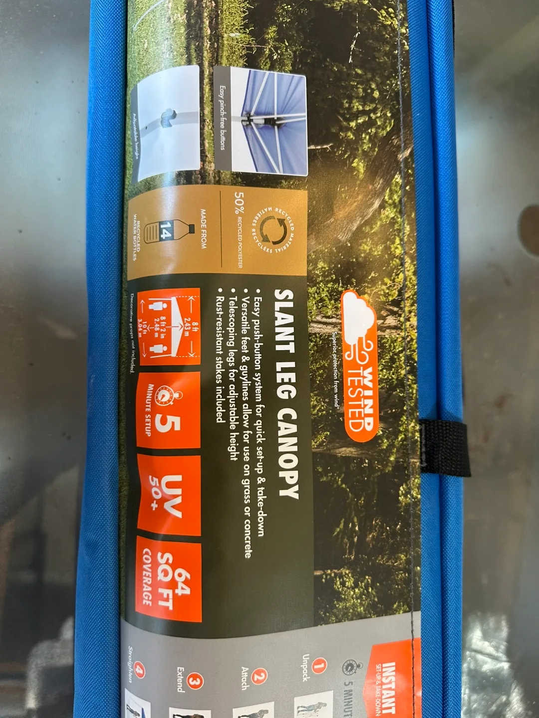 Ozark Trail Slant Leg Instant Canopy, 64 SQ FT image indicator(3)