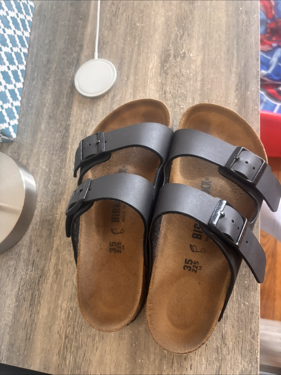 Birkenstock Arizona Black Sandals Size 35
