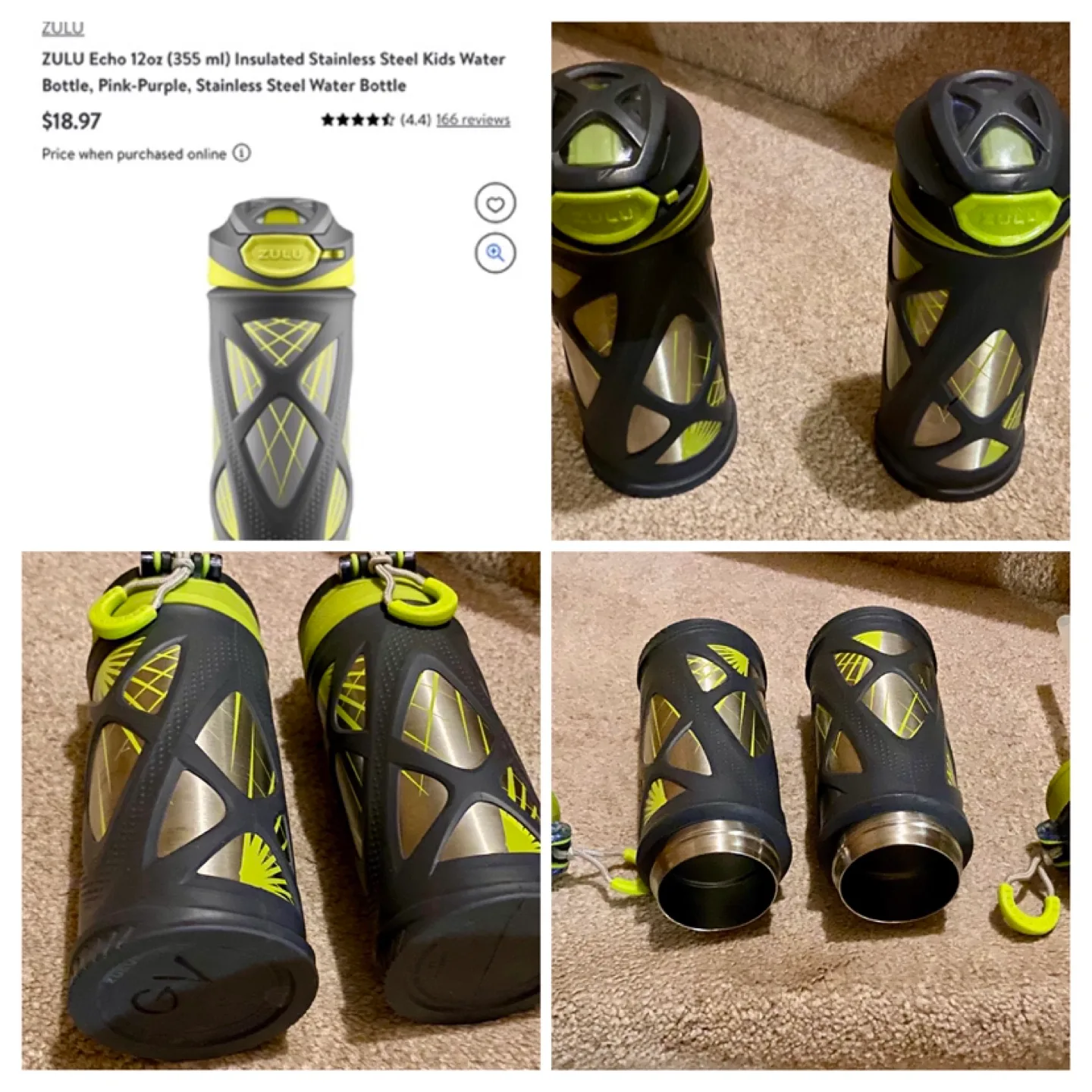 🧡 ZULU Echo 12oz Kids Water Bottle thumbnail