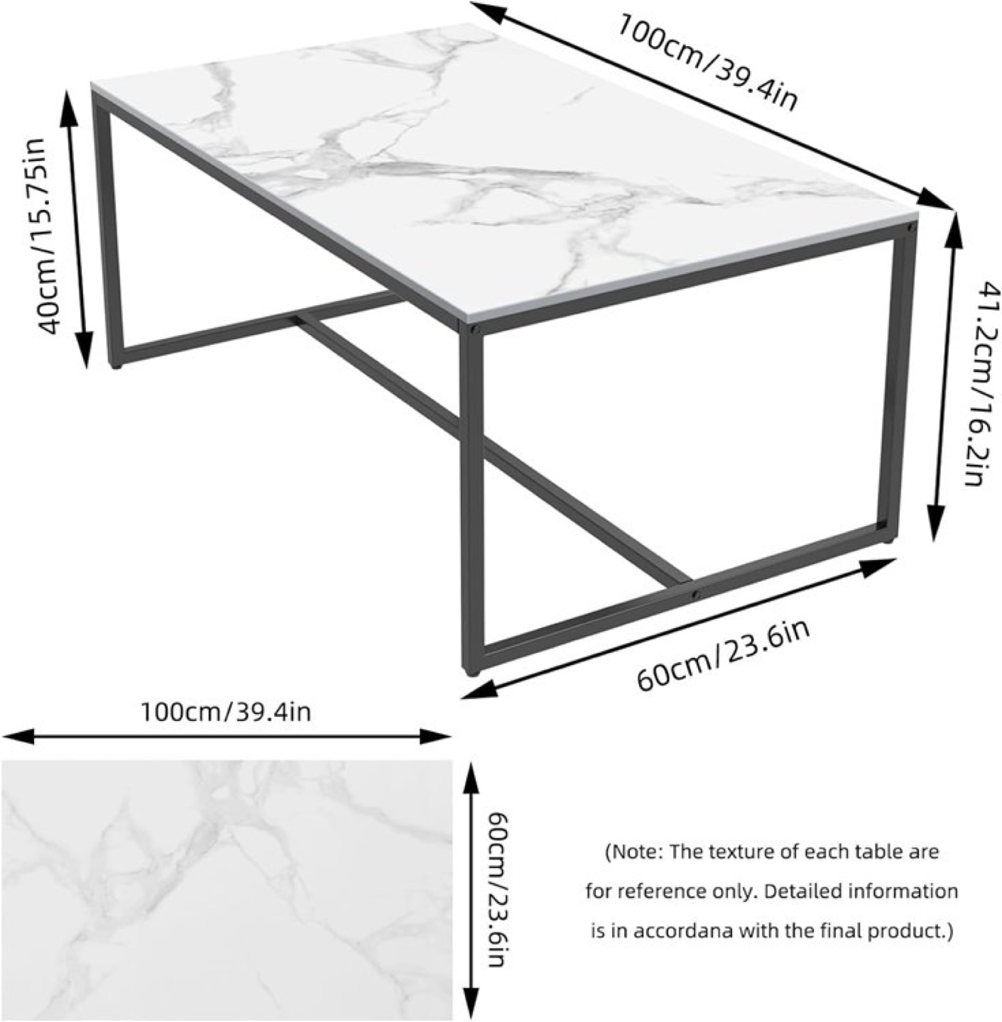 Brand New Sintered Stone  Coffee Table - photo 2