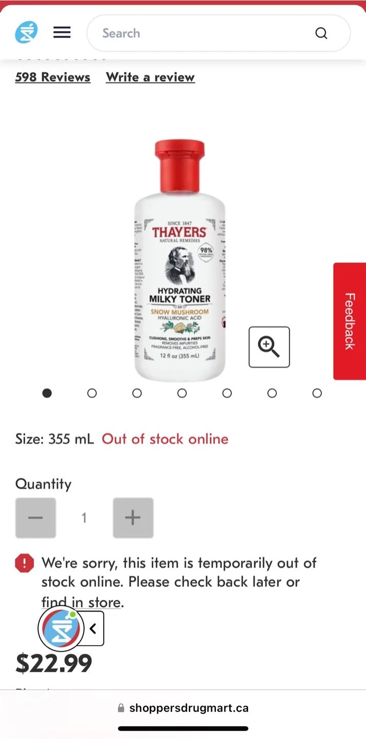 Thayers Hydrating Milky Toner - 355 mL thumbnail