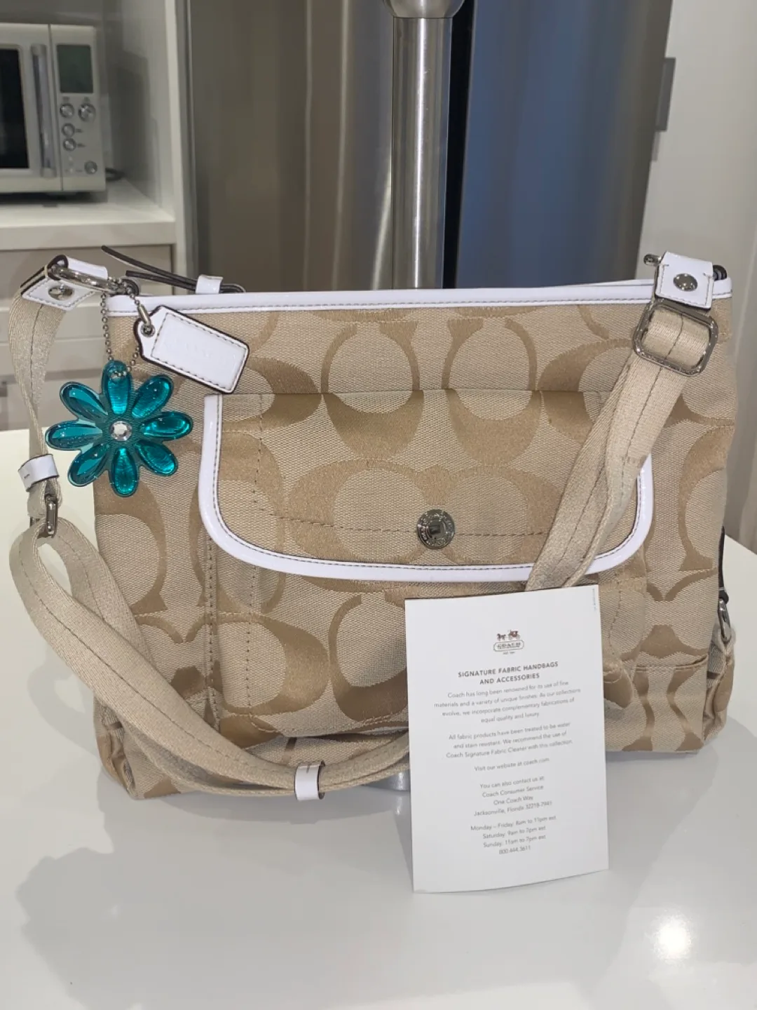 🌼Coach Signature Kyra Daisy 🌼 Crossbody Handbag thumbnail