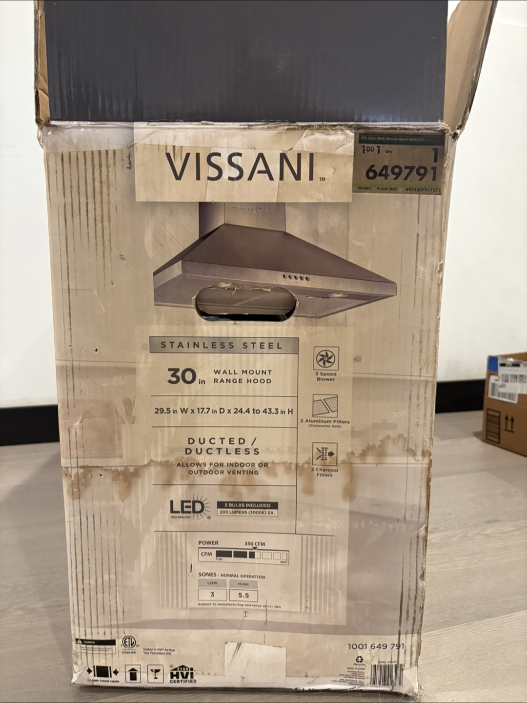 New Vissani 30-in Wall Mount Range Hood - photo 2