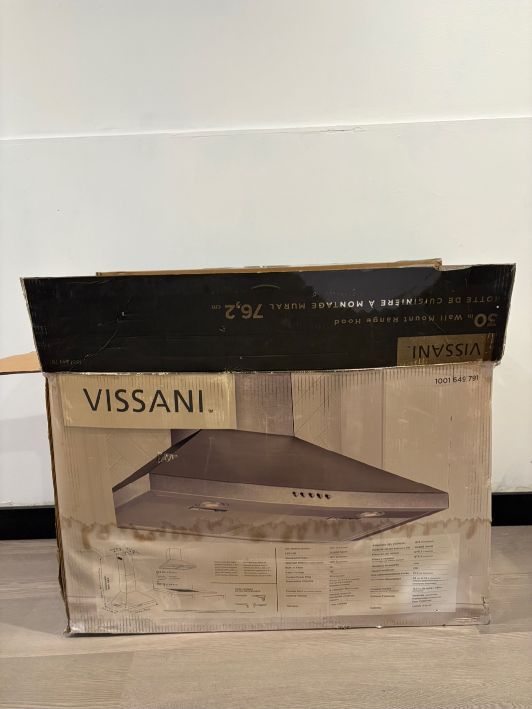 New Vissani 30-in Wall Mount Range Hood