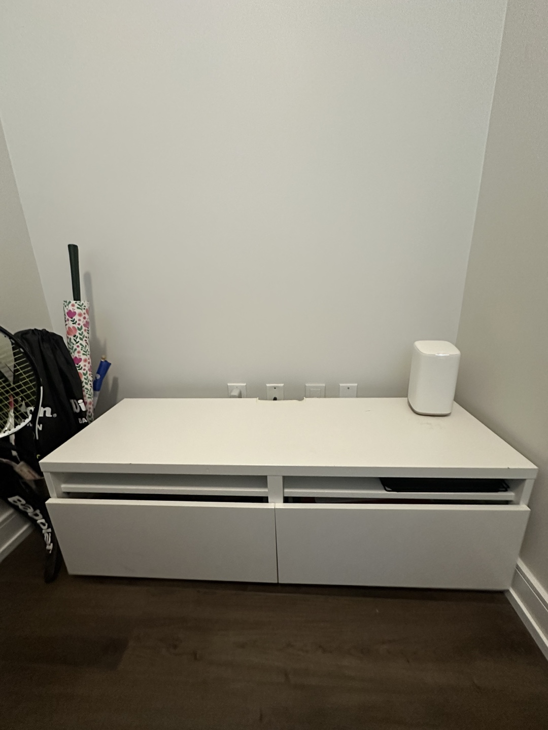 White Furniture with Drawers