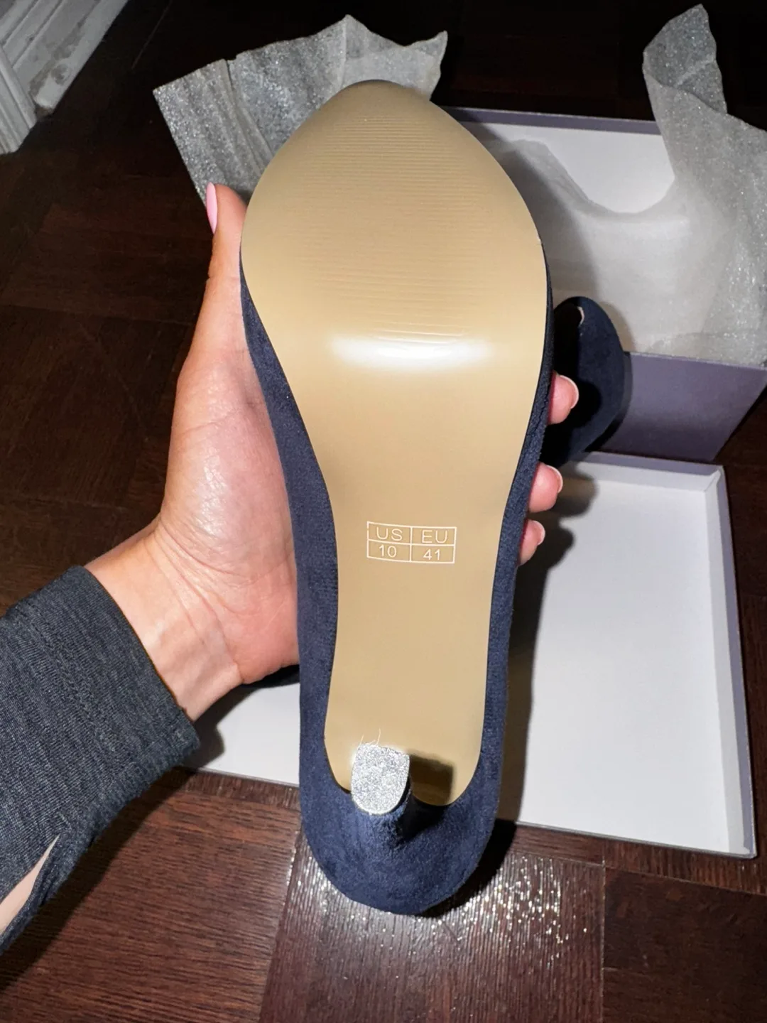 MERRORI Navy Blue Heels - US 10 image indicator(4)