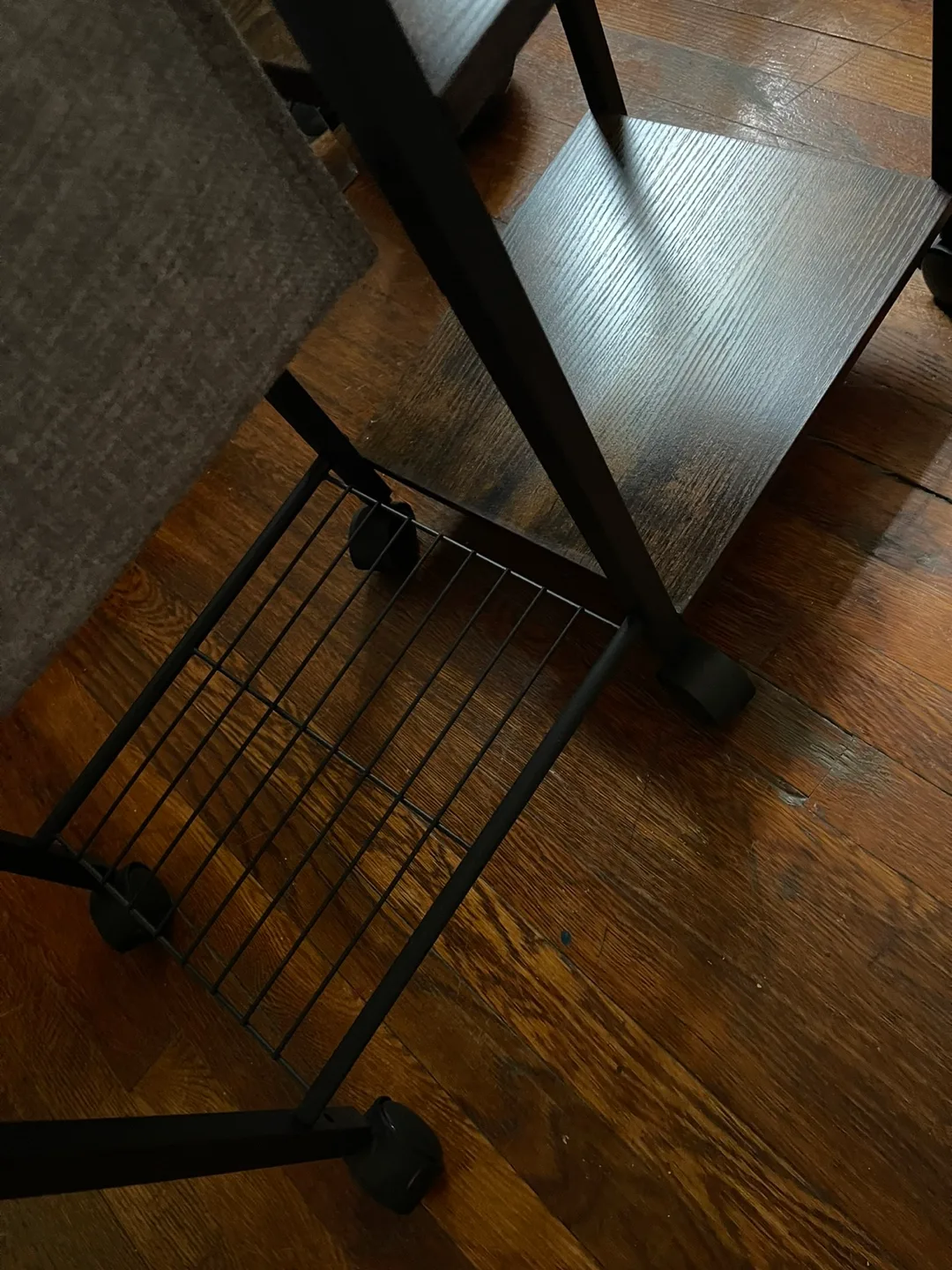 Rolling Organizer Cart with a fabric basket image indicator(3)