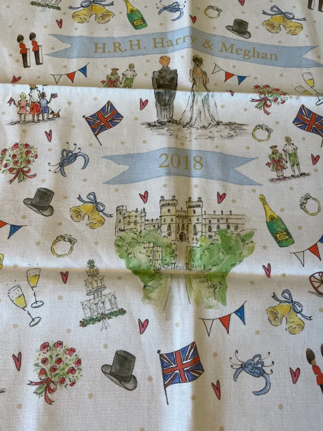 H.R.H. Harry & Meghan Tea Towel NEW image indicator(3)