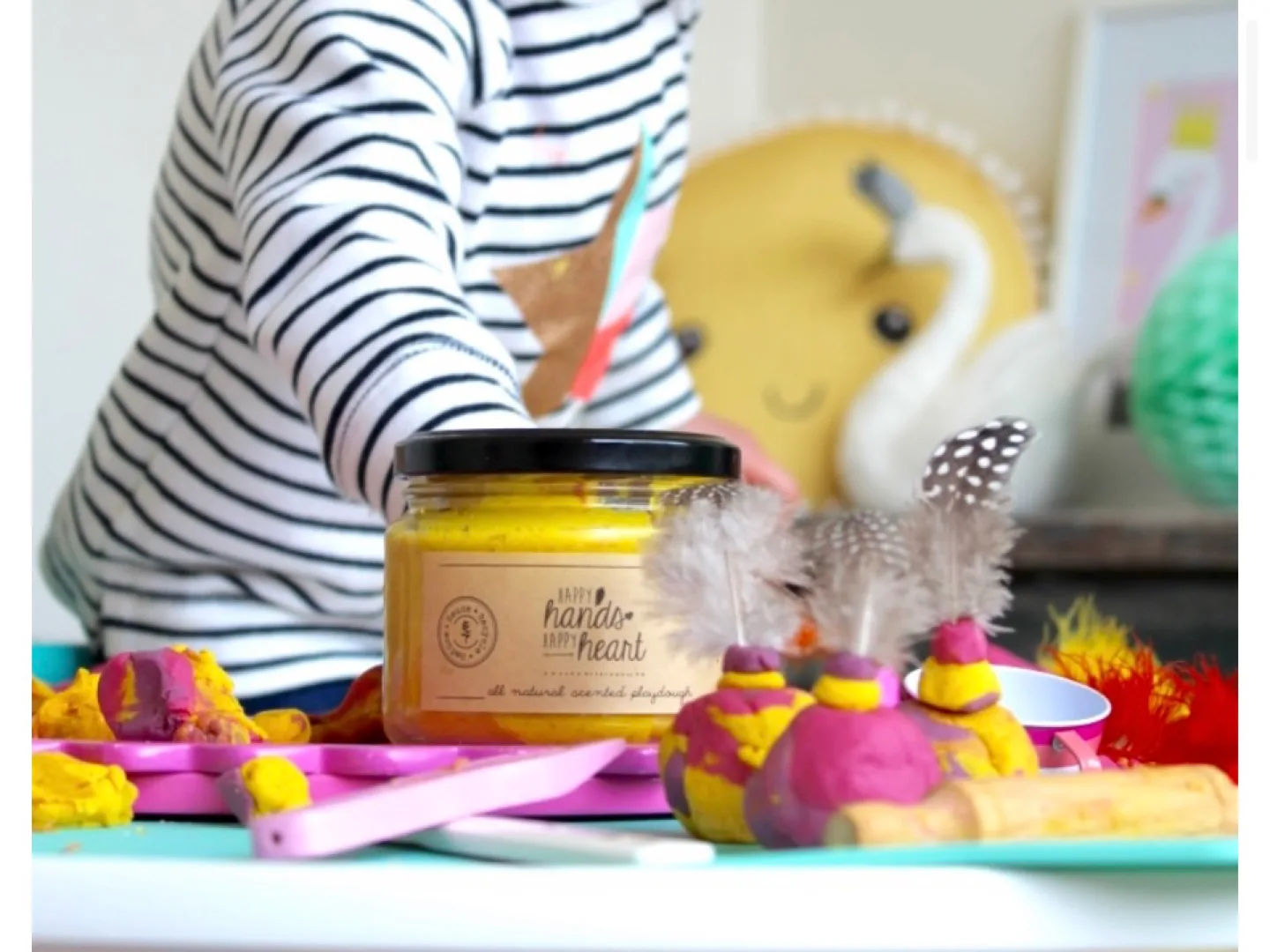 Happy Hands Happy Heart Lemon Scented Playdough image indicator(5)