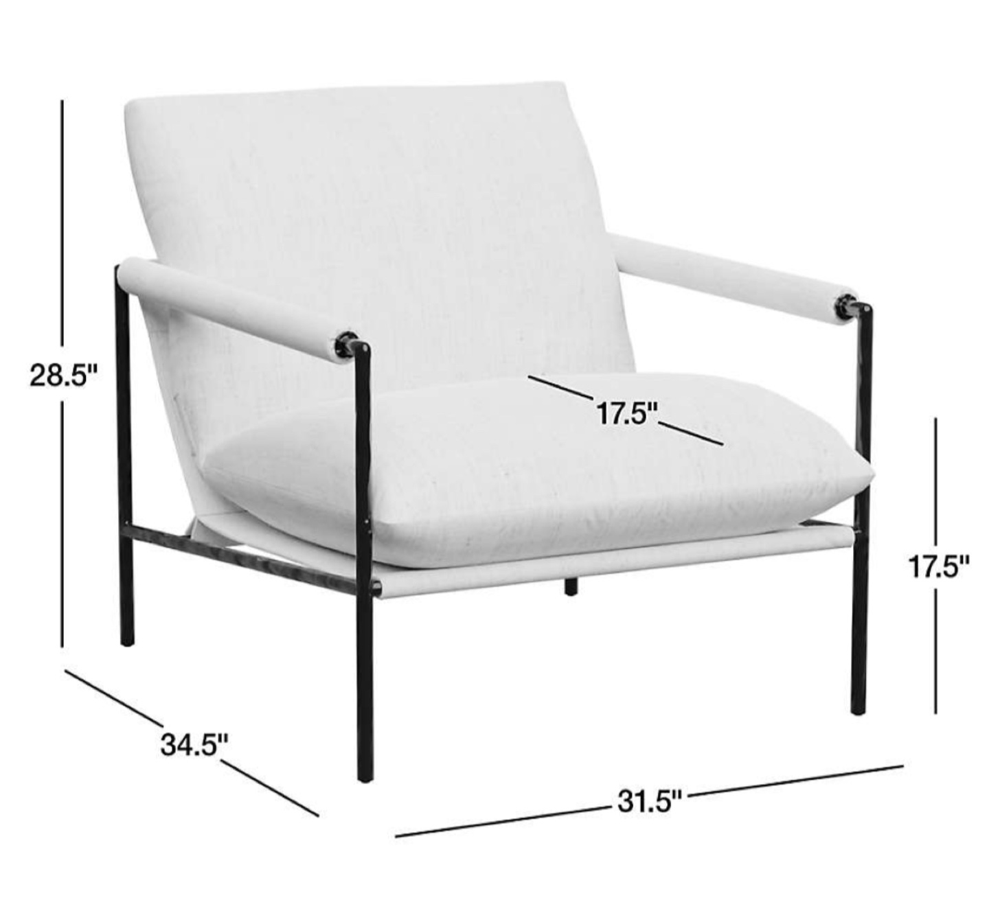 Crate & Barrel Valle Accent Chair - photo 4