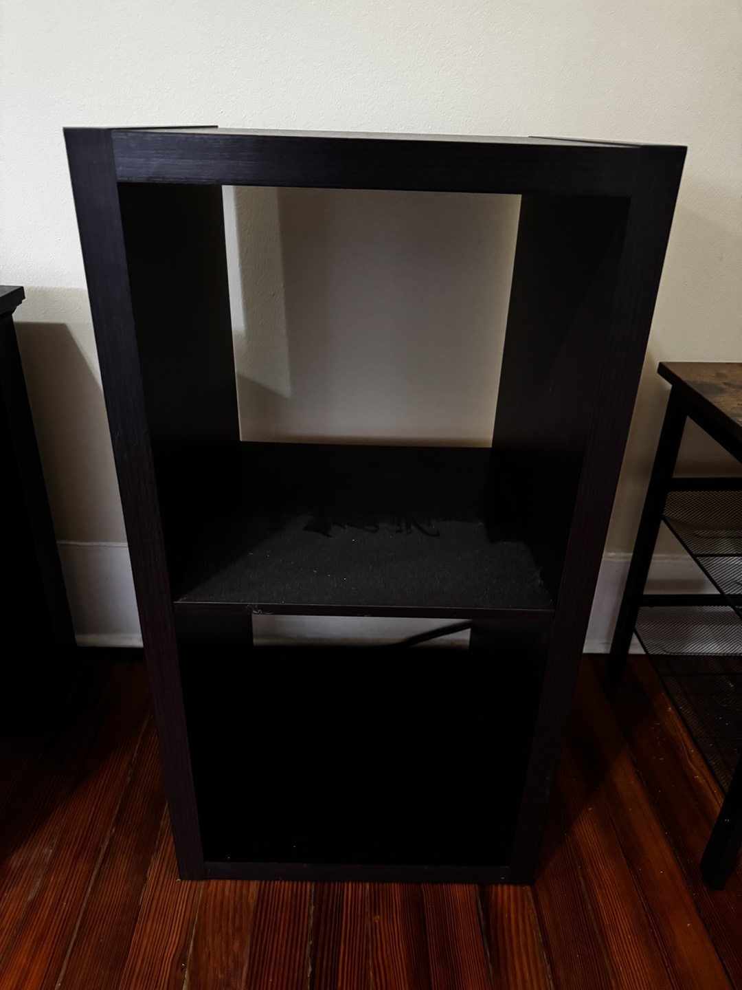 Dark Brown 2-Shelf Bookcase