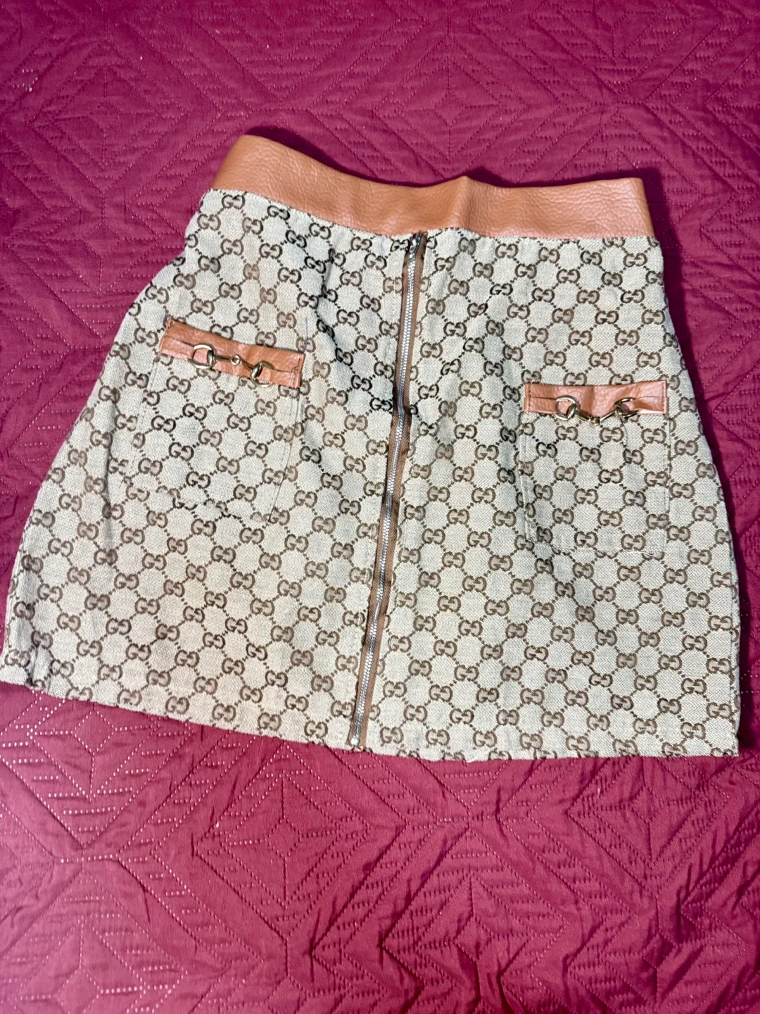 Gucci Inspired Skirt & Tee Set image indicator(3)