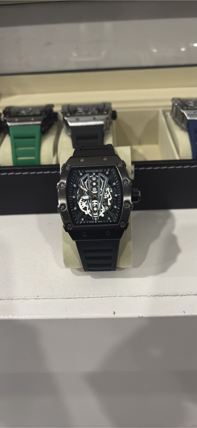 Richard Mille Style Black Watch