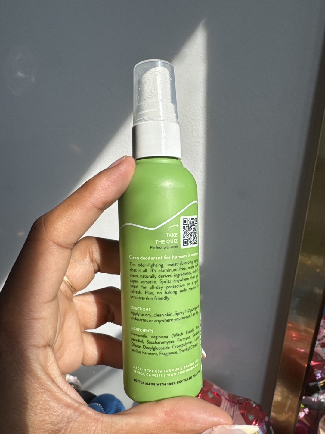 🧡Curie Juniper Eucalyptus Deodorant & Body Spray - photo 2