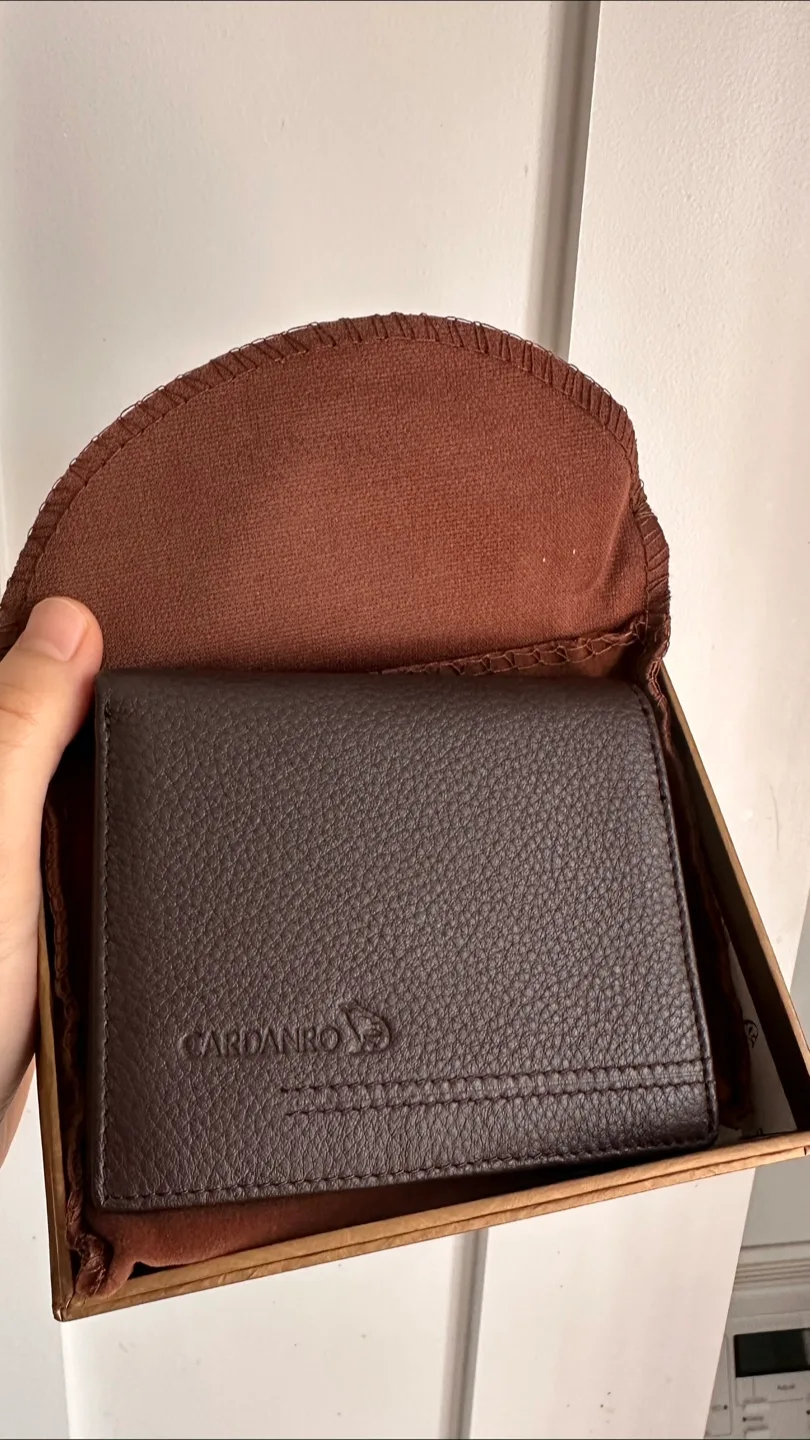 Cardanro Brown Leather Wallet with Box