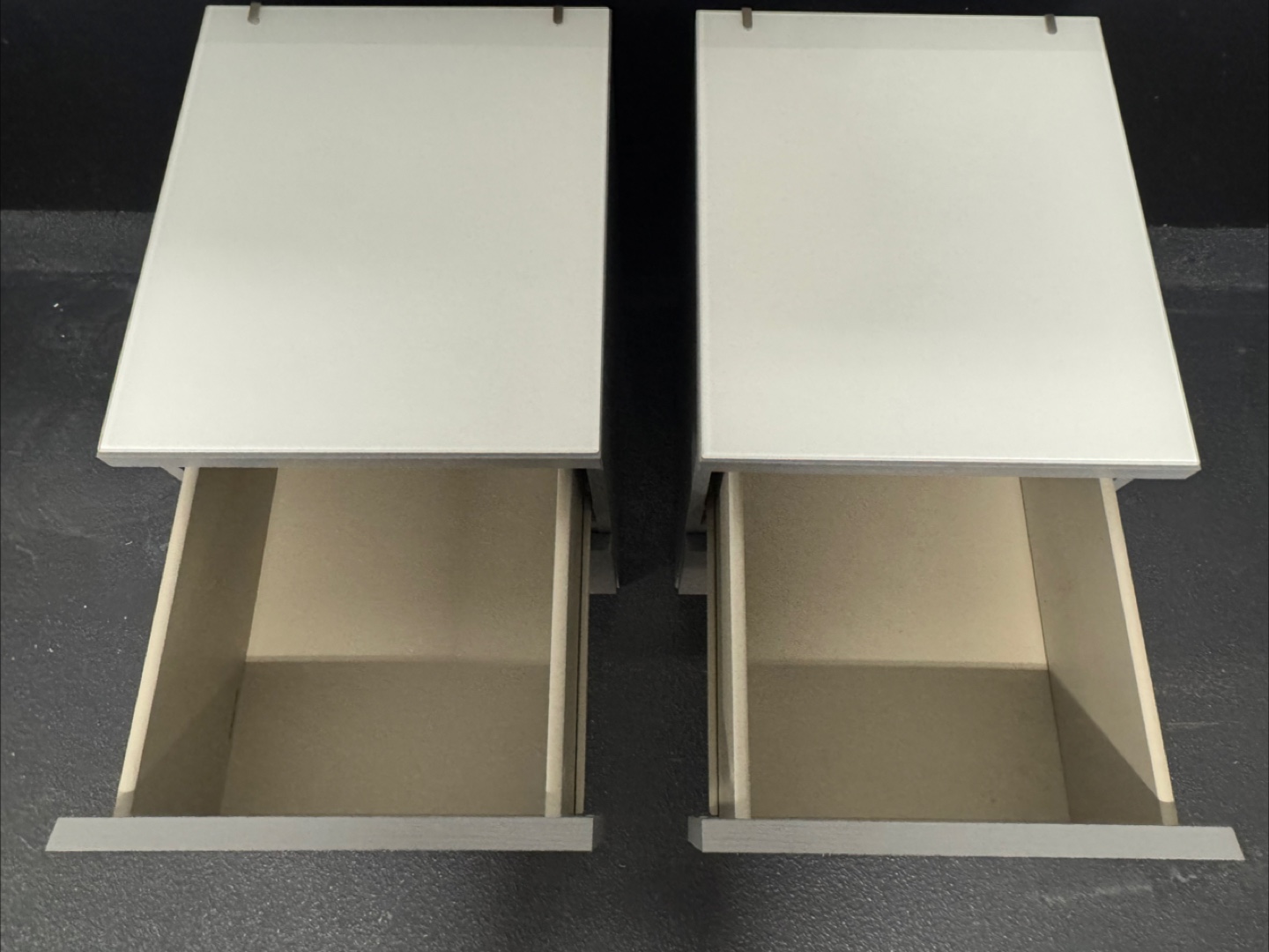 Set of 2 IKEA Grey Nightstands - photo 5