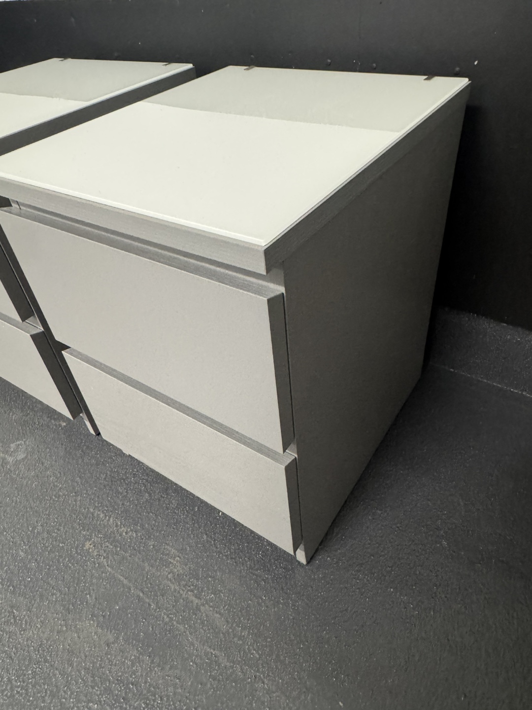 Set of 2 IKEA Grey Nightstands - photo 3