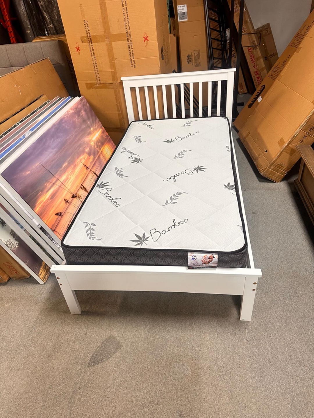 Twin bed and mattress combo deal