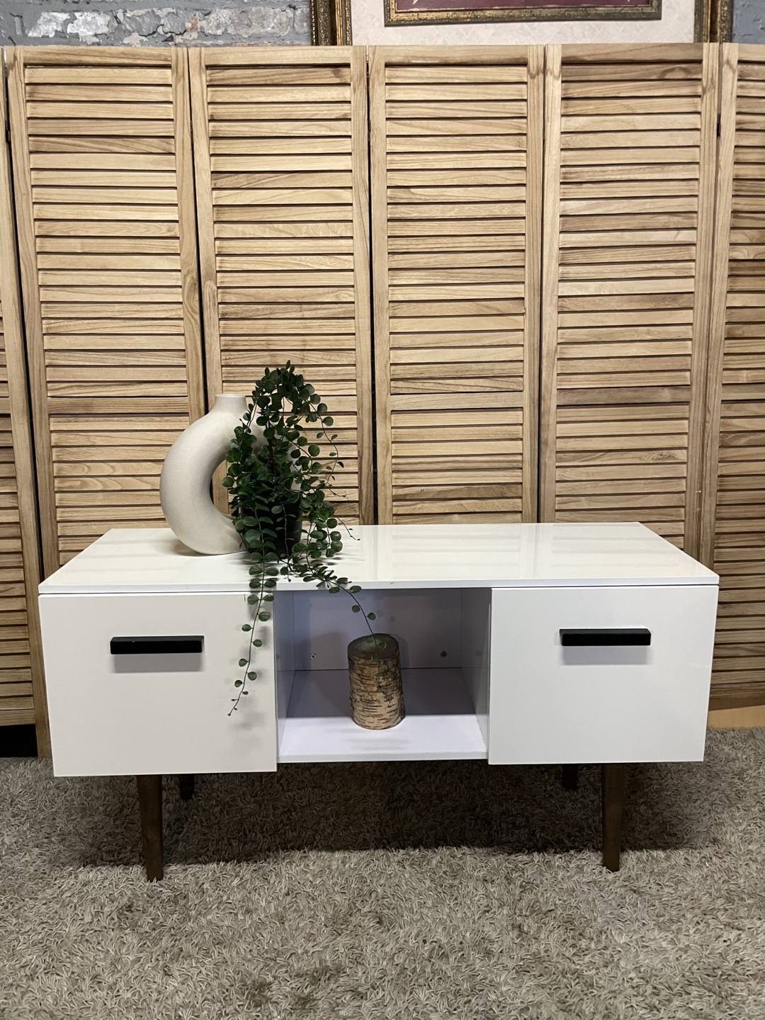 White TV Stand - photo 2