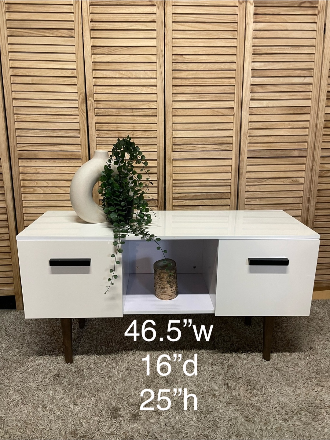 White TV Stand - photo 5