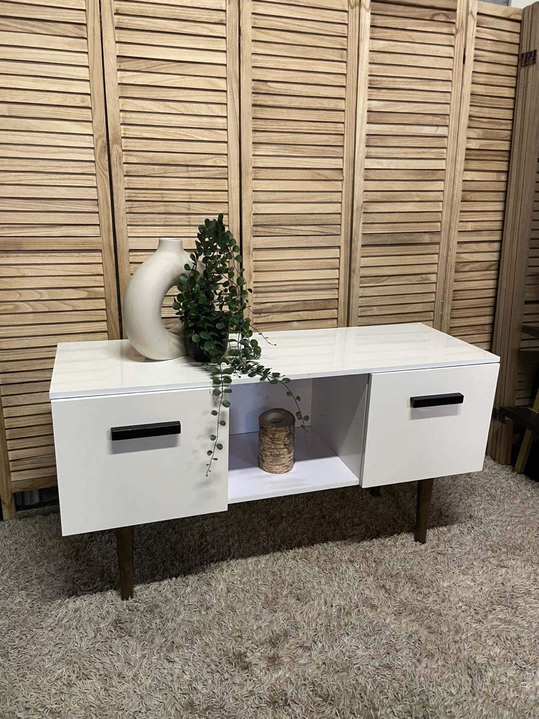 White TV Stand - photo 3