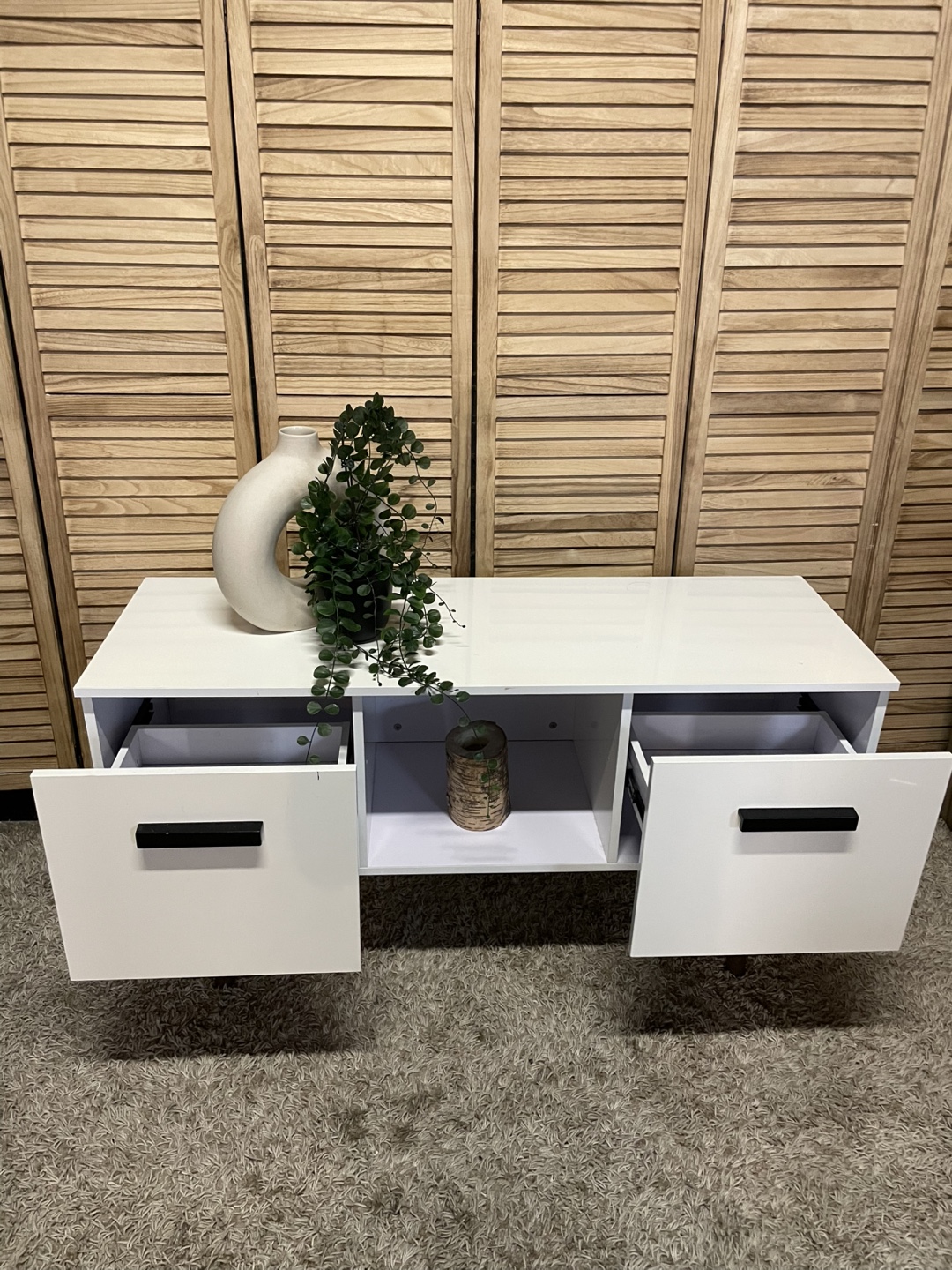 White TV Stand - photo 4