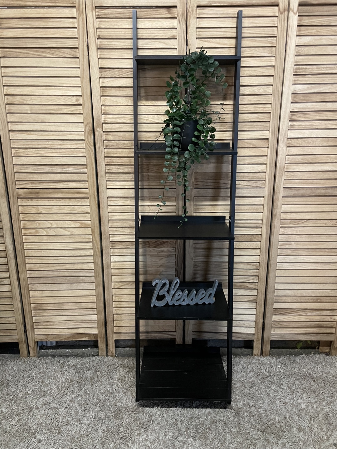 Black Ladder Shelf