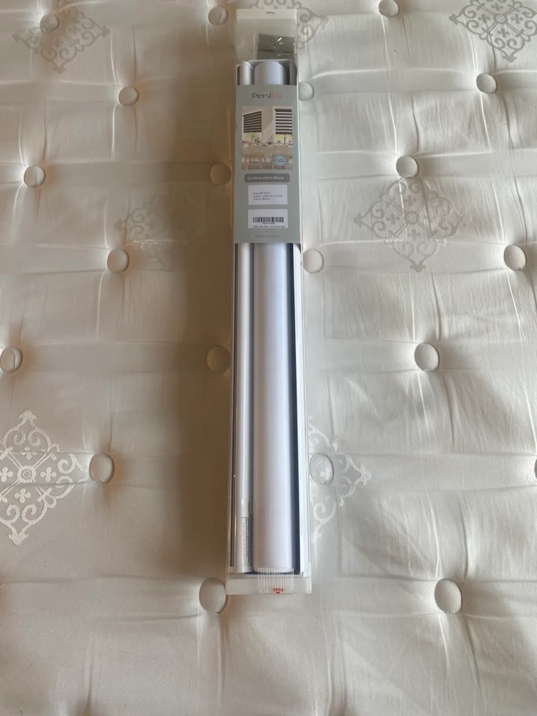 Persilux Cordless Zebra Blinds 26"x72" thumbnail