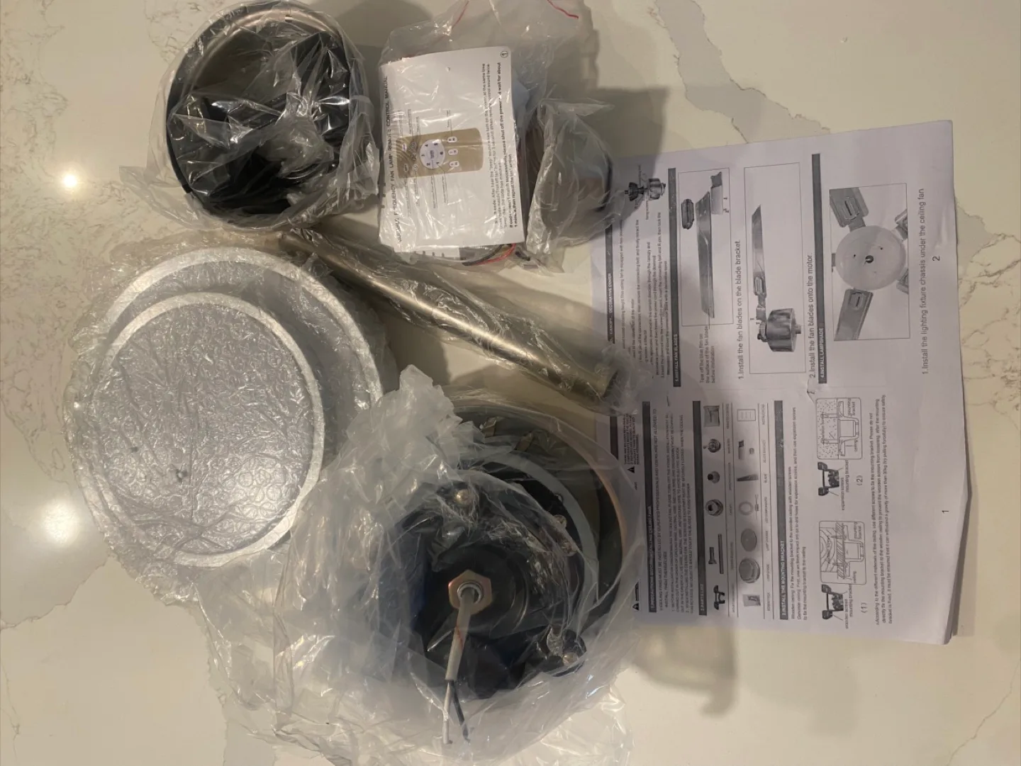 New Ceiling Fan with Light Kit thumbnail
