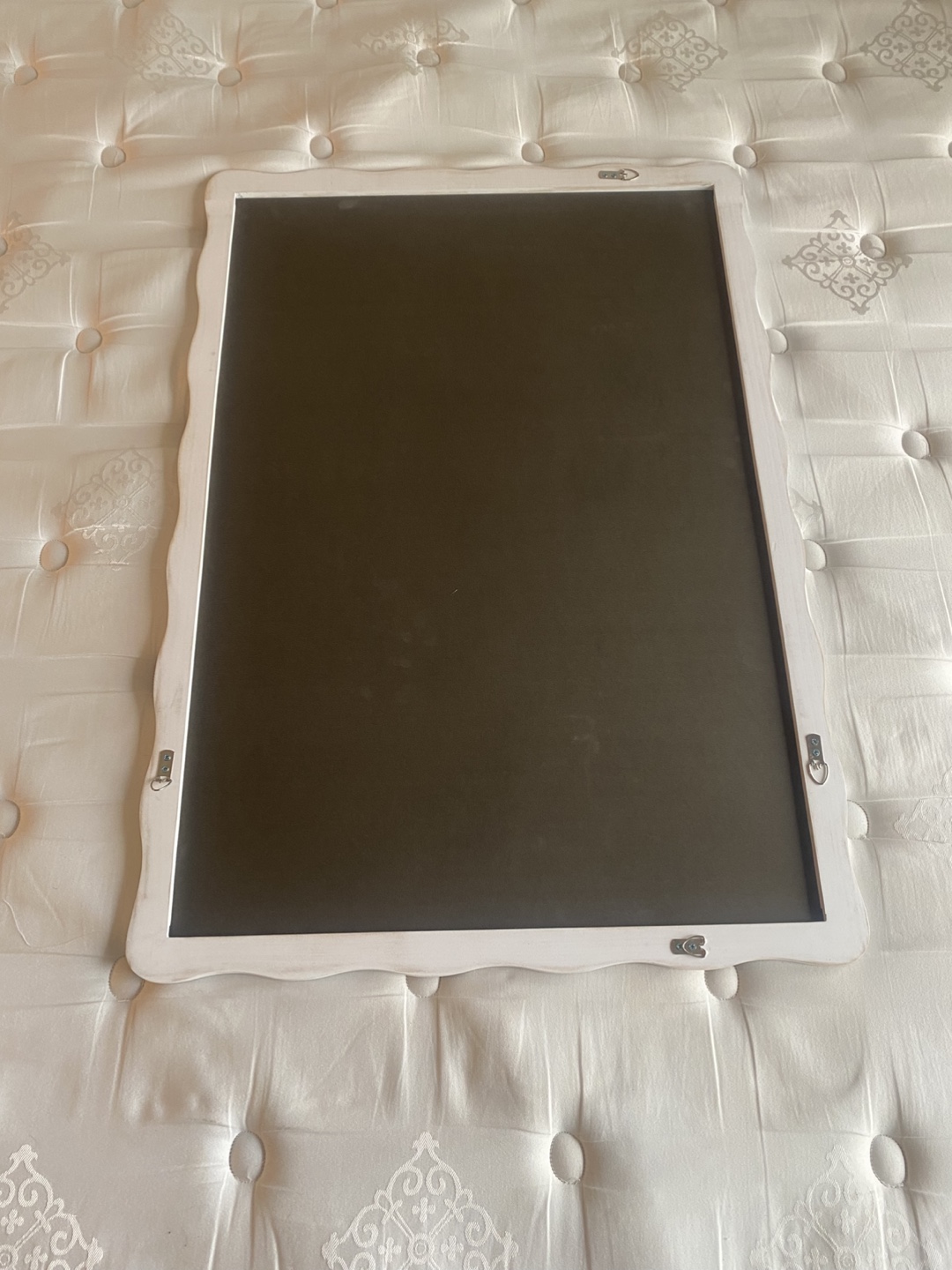 White Framed Wall Mirror - photo 2