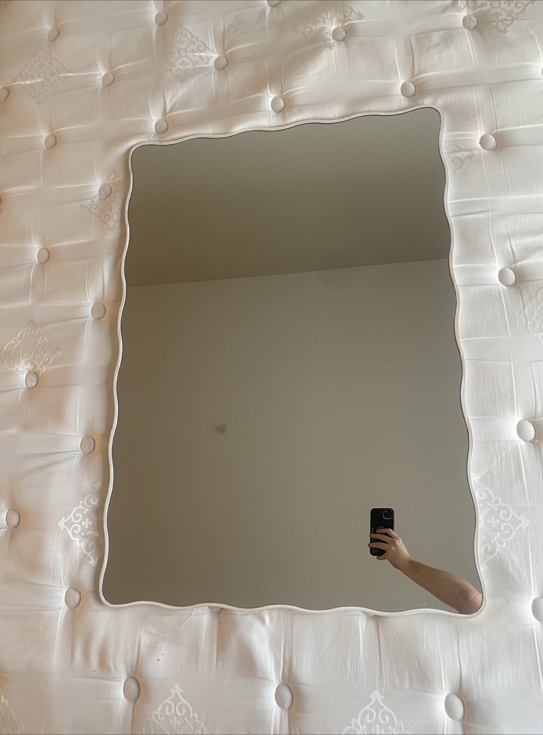 White Framed Wall Mirror