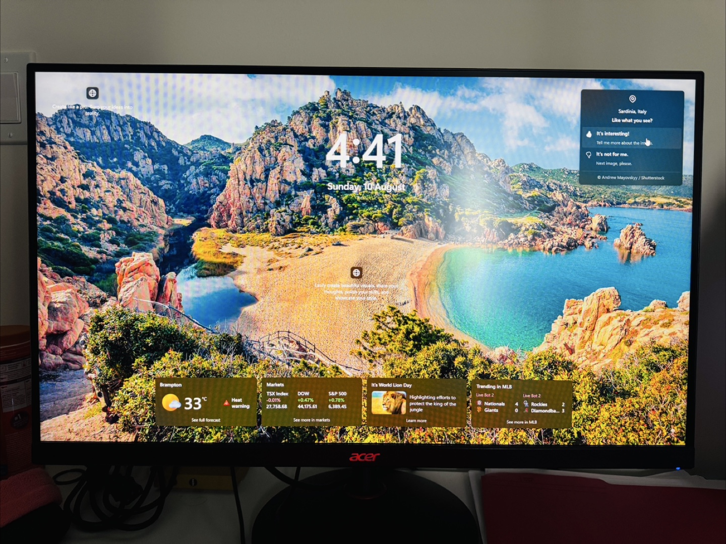 Acer VG240Y 280 27" LCD Monitor