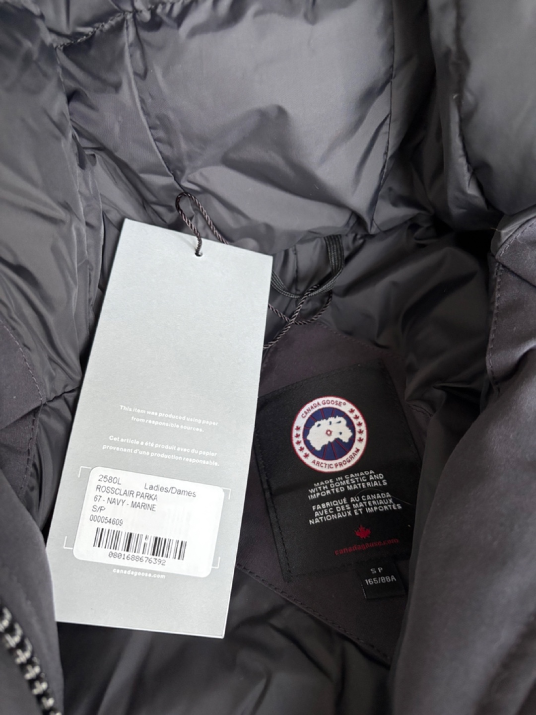 Canada Goose Rossclair Parka - Navy - Size S - photo 2
