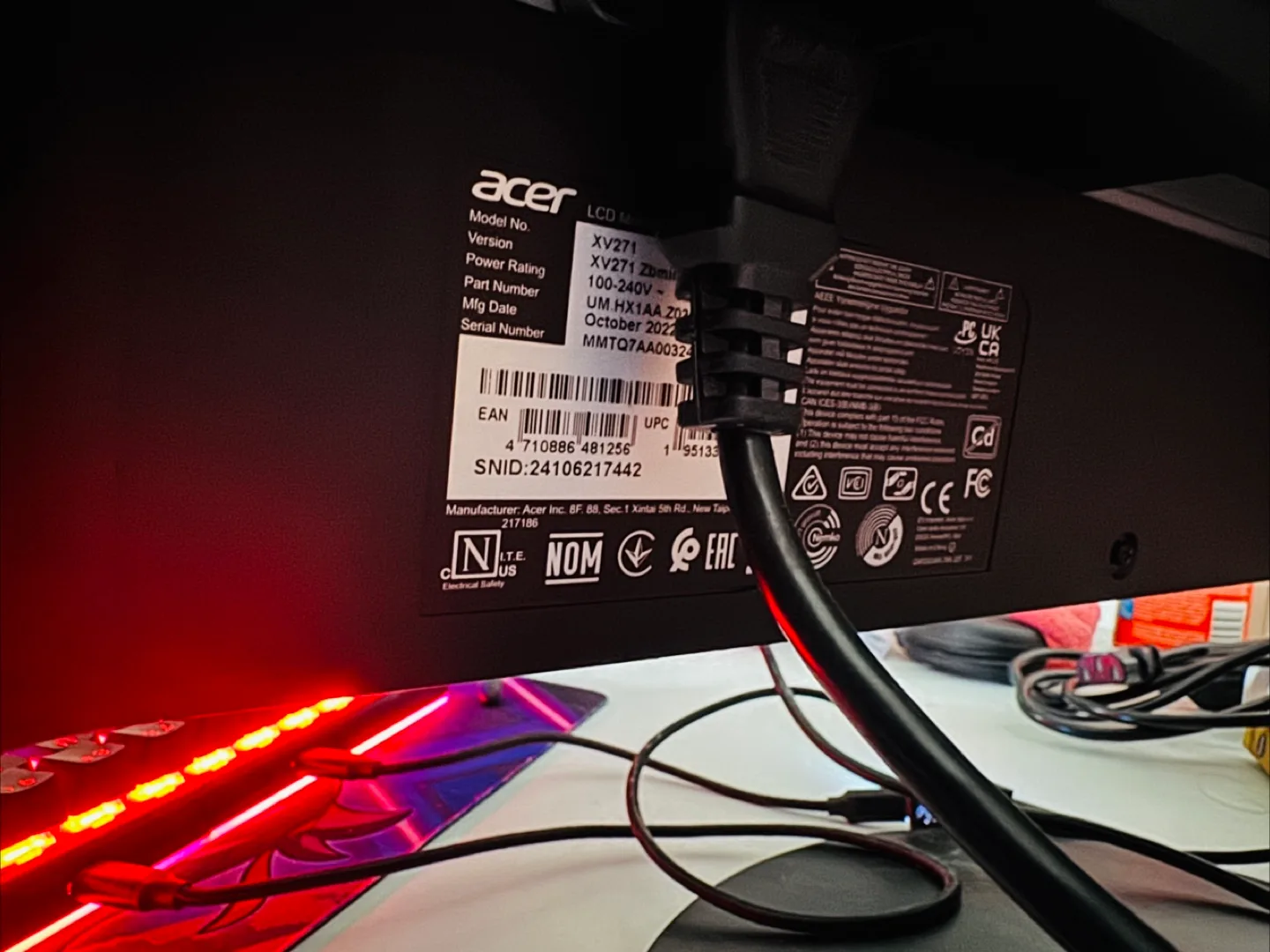 Acer VG240Y 280 27" LCD Monitor image indicator(5)