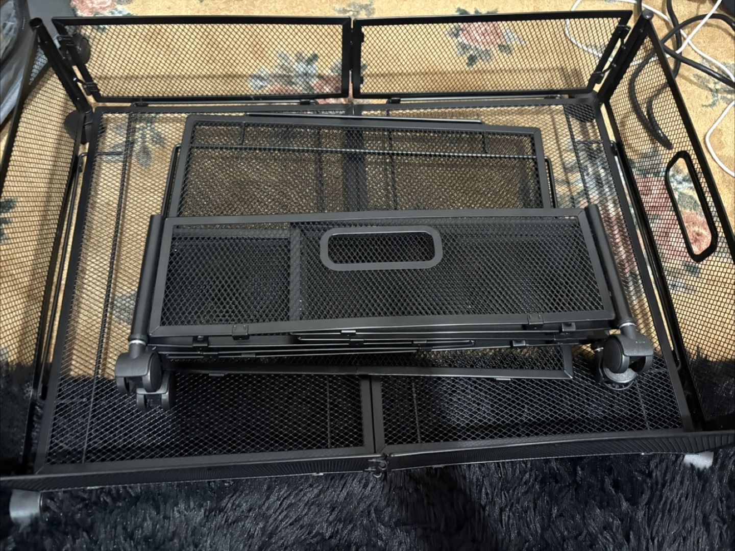 Airhercs Under Bed Storage Box Wheeled - Black - photo 3