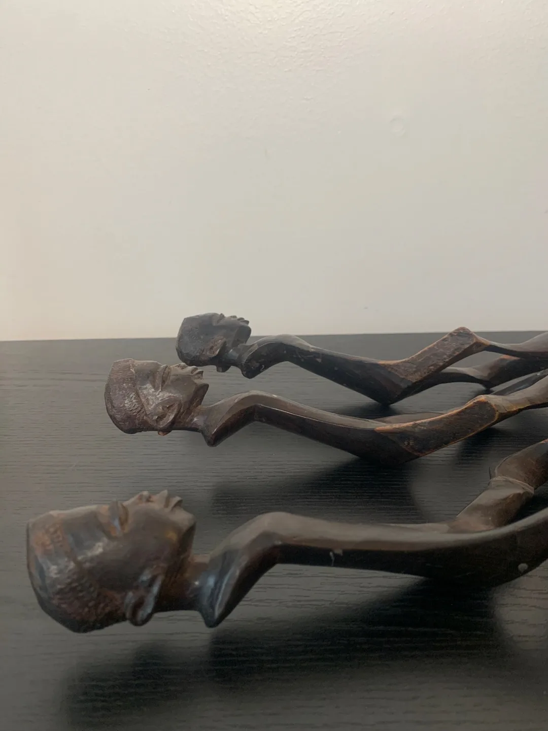 Set of 3 Vintage African Wood Carvings image indicator(4)