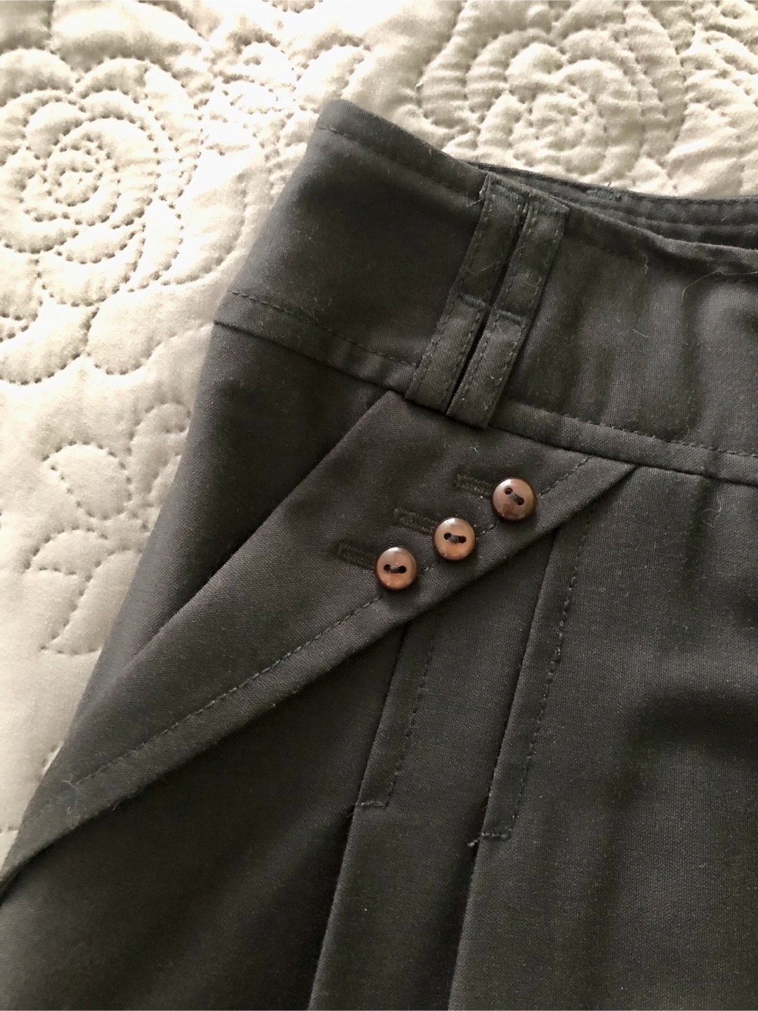 Skirt - Brown with Lace Pattern - photo 4