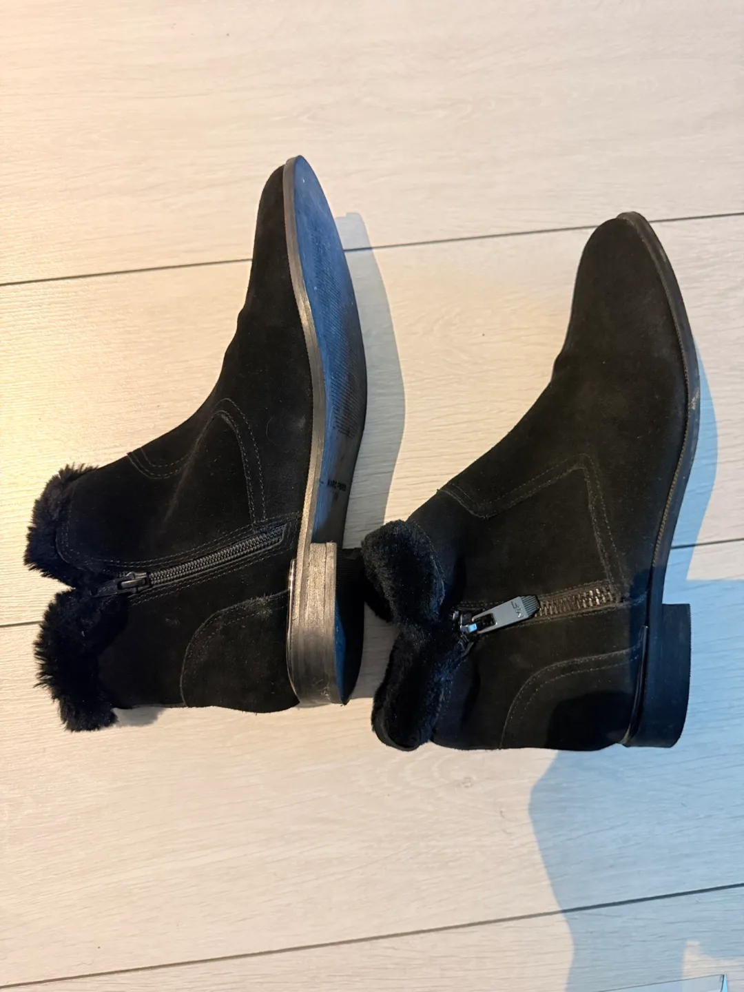 Marc Fisher Black Suede Ankle Boots - Size 9M