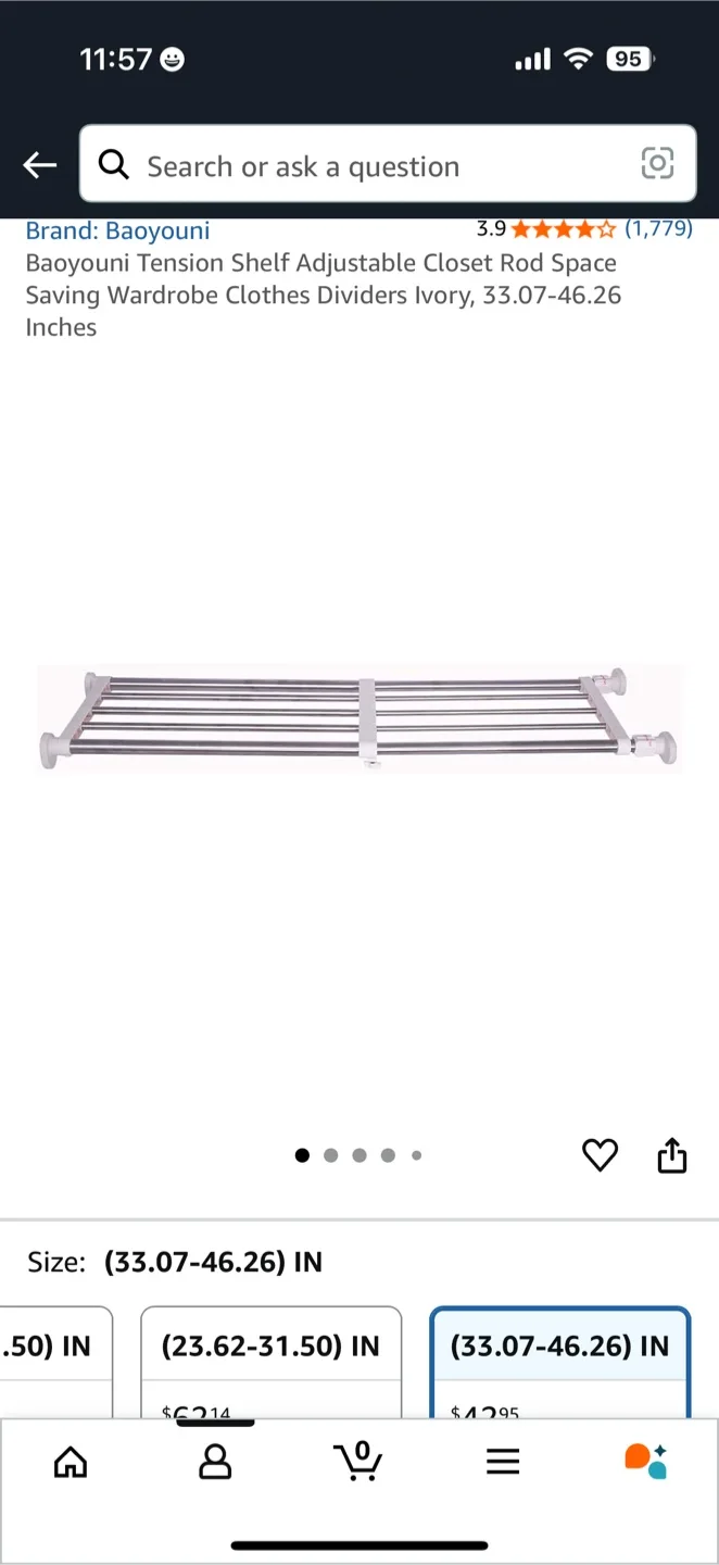Adjustable Closet Shelf Organizer thumbnail