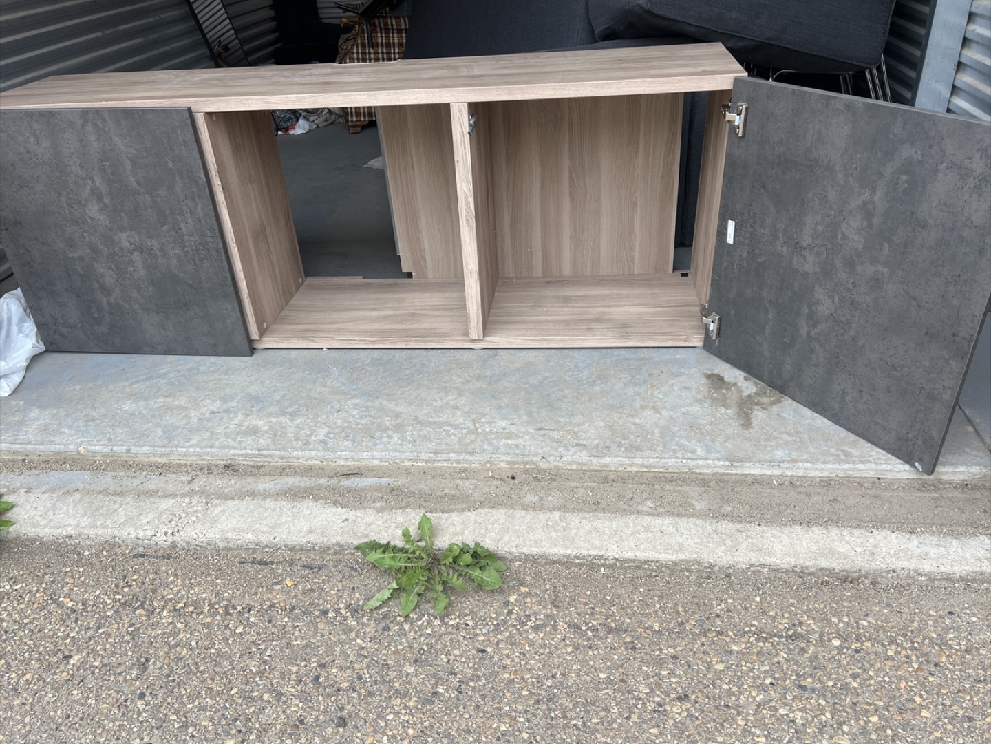 Wood & Grey Cabinet/Console - photo 3